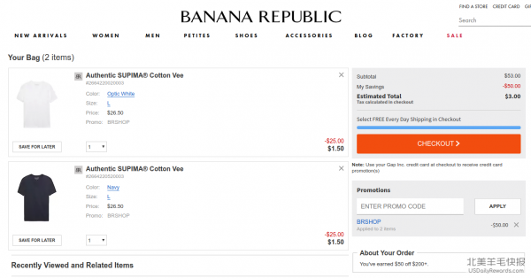 [手慢无] Banana Republic 出现价格错误，满  减 ！