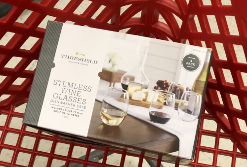 Target 结合 TopCashBack 获得免费一套 Stemless Wine Glasses，价值 $8.99