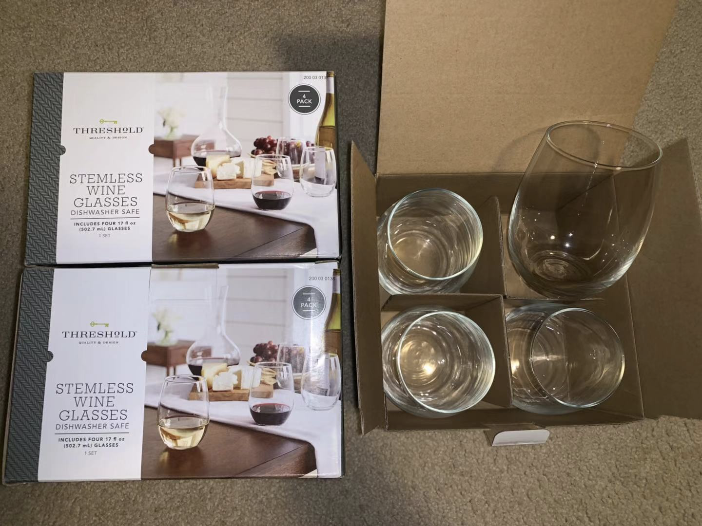Target 结合 TopCashBack 获得免费一套 Stemless Wine Glasses,价值 .99
