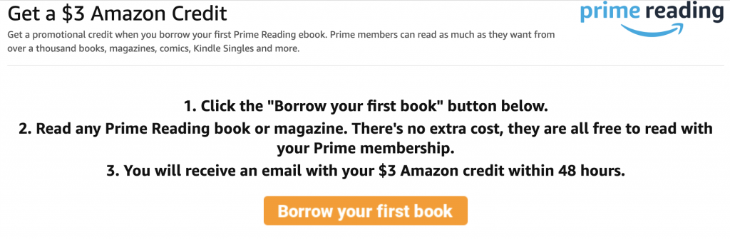 Amazon 小羊毛，免费借阅任意书或杂志获得 