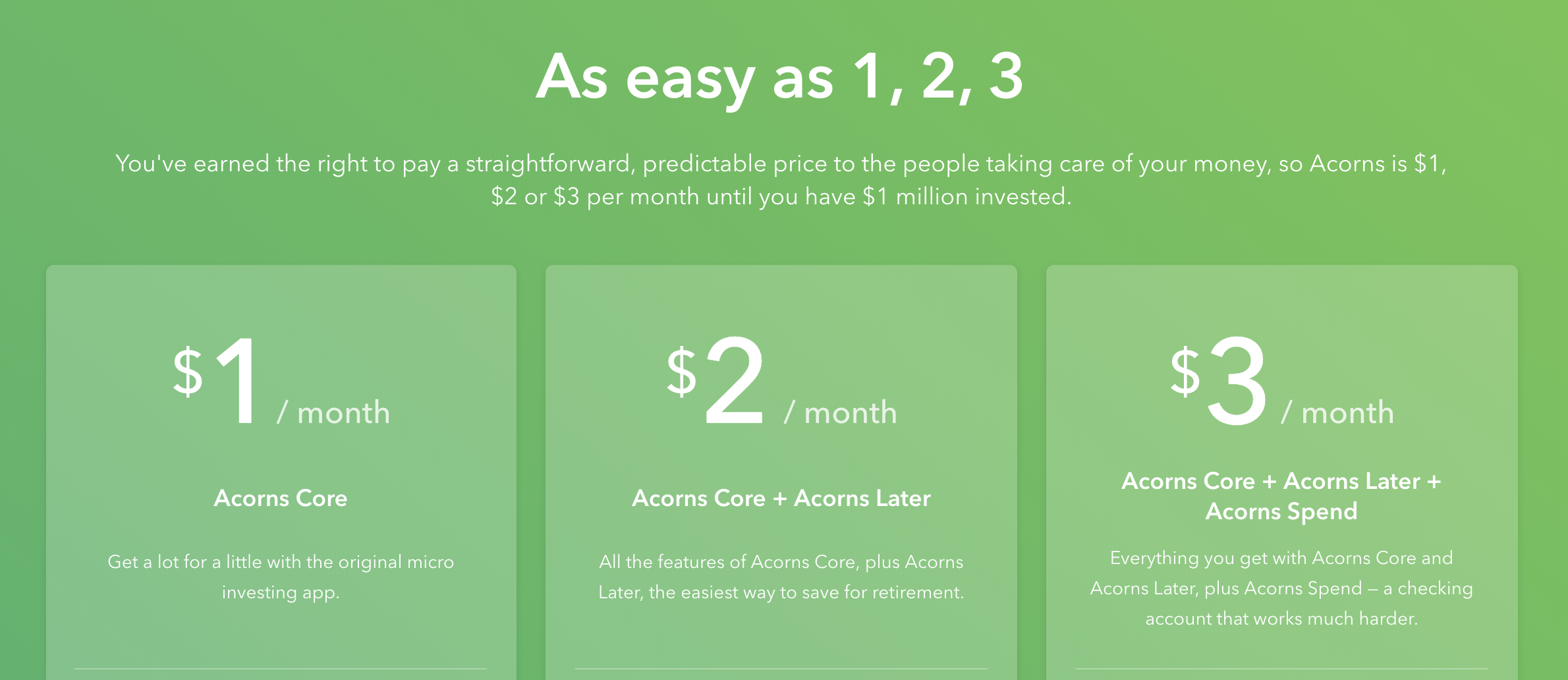 Acorns：无压力存款的微投资理财 App【注册奖励 ，11/29 更新：邀请 4 人奖励 0】