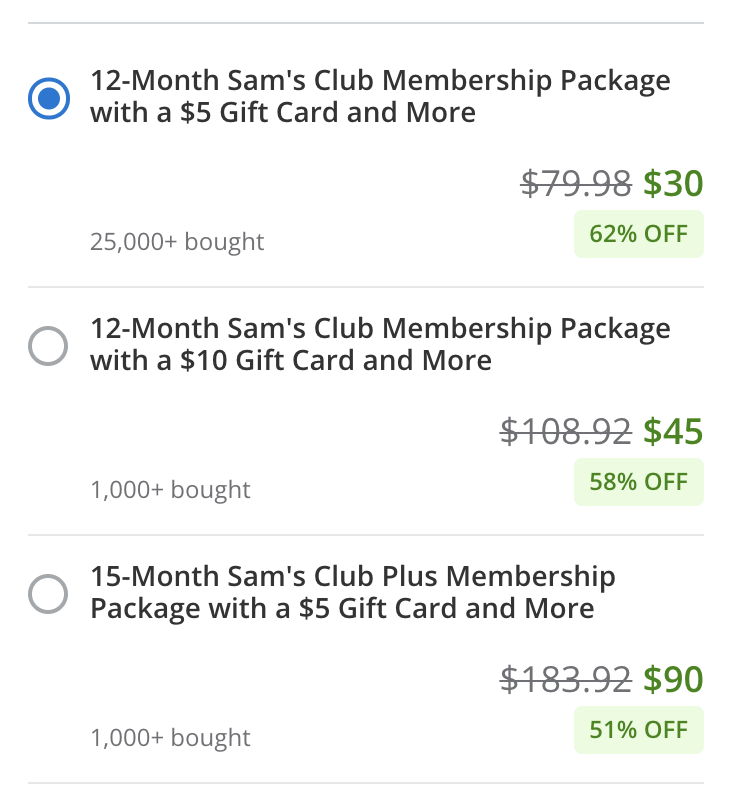 快来 Groupon 撸免费的 Sam's Club 会员啦！
