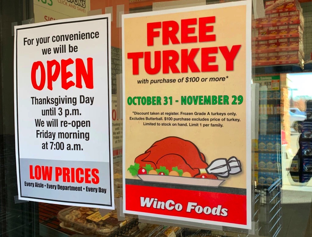 感恩节如何获得免费火鸡？