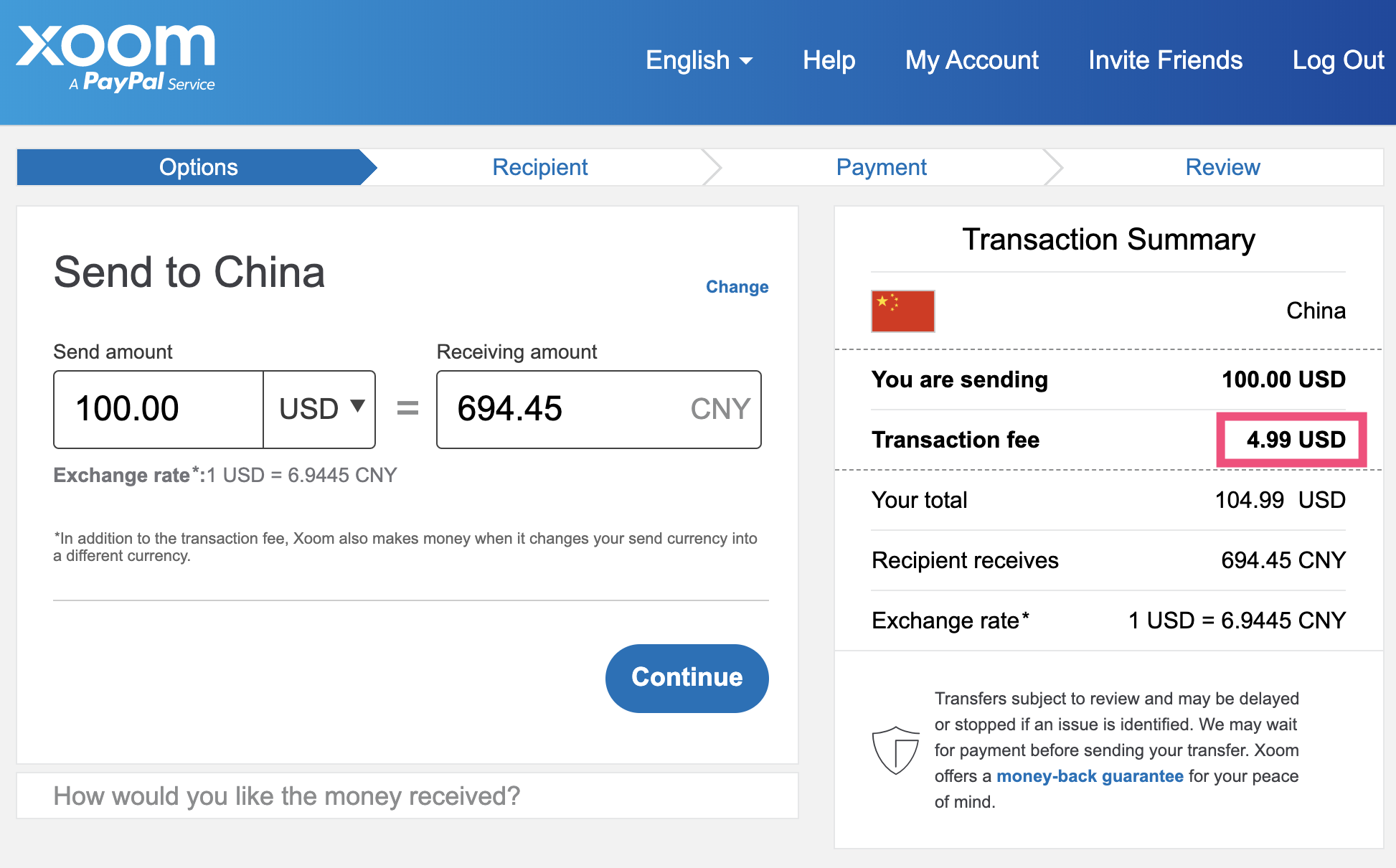 用 PayPal 旗下 Xoom 轻松进行国际汇款