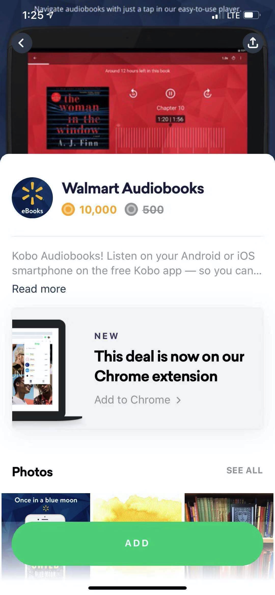 Drop 上轻松拿 ,免费试用 Walmart Audiobooks 即可,可随时取消