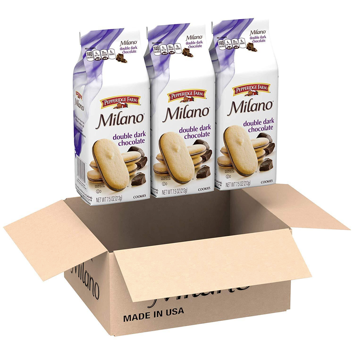 <span id="deal_price">$5.49</span> Milano 黑巧克力饼干 7.5oz 3袋