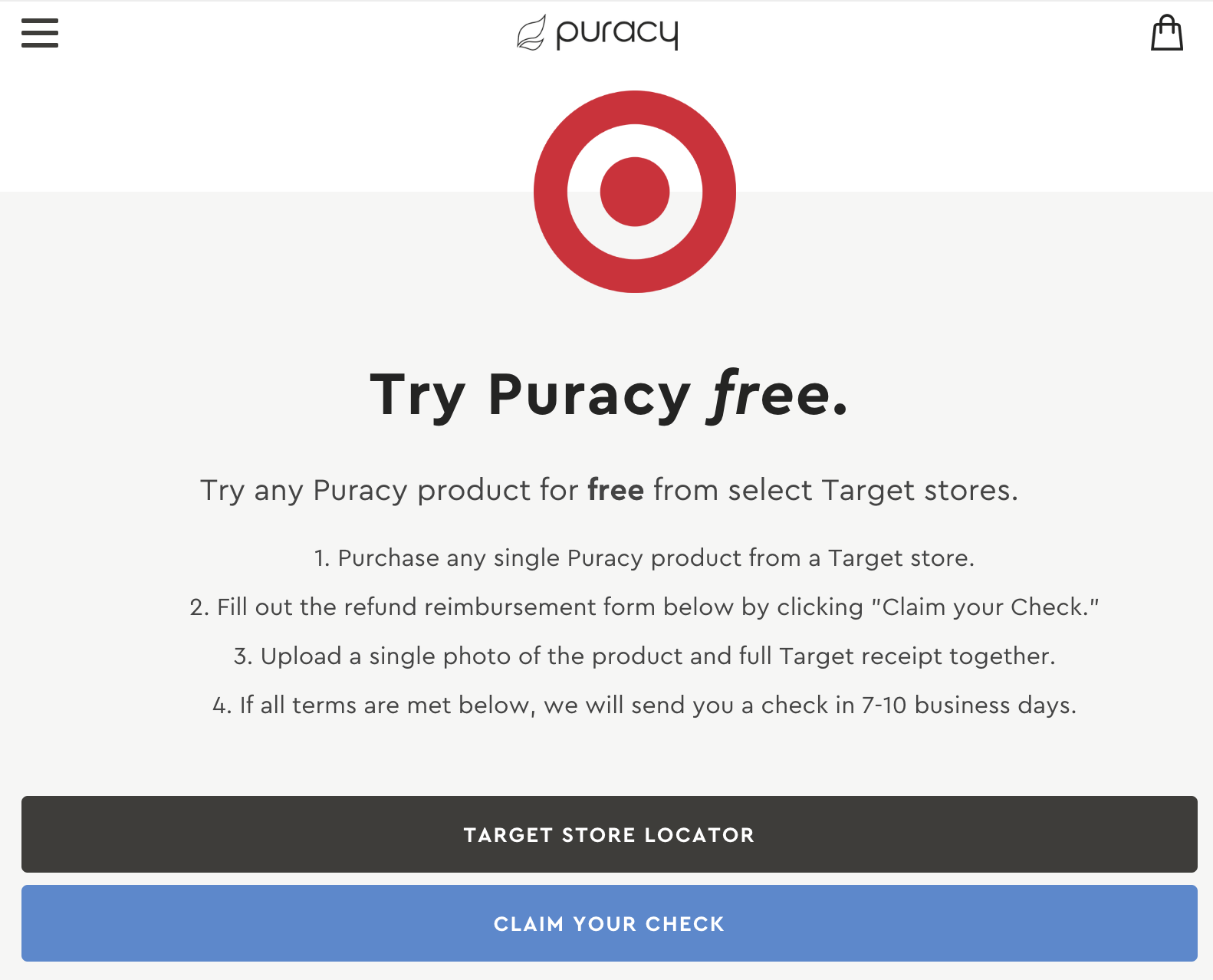 [免费] Target 提供免费 Puracy 清洁用品