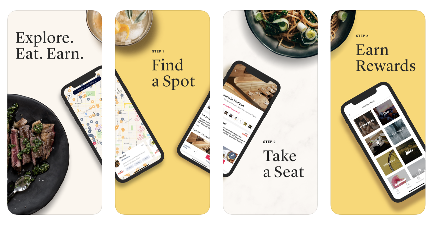 Seated App:餐馆吃饭获得高达 40% 的返现,低至六折的吃饭神器