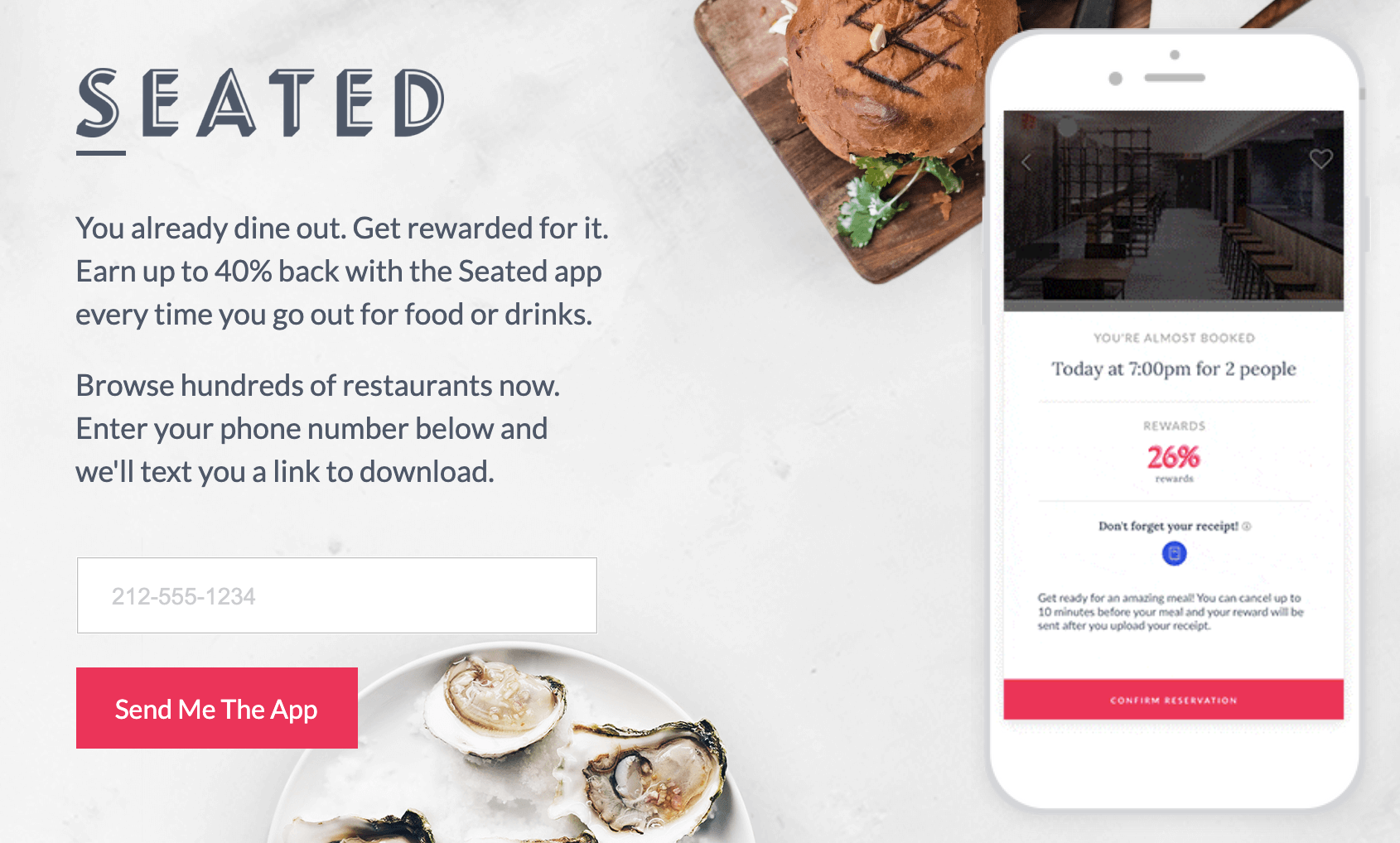 Seated App:餐馆吃饭获得高达 40% 的返现,低至六折的吃饭神器