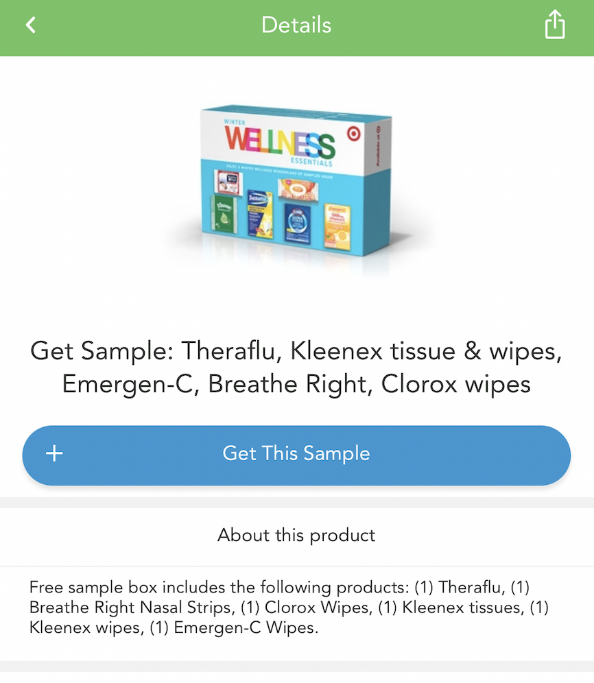 通过 Checkout 51 App 免费获得一盒冬日健康呵护小样(Winter Wellness Essentials Sample Box)