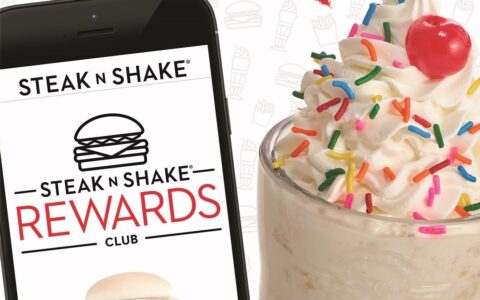 Steak 'n Shake 的 Rewards Club 介绍：免费 Shake，打折消费，多种优惠...
