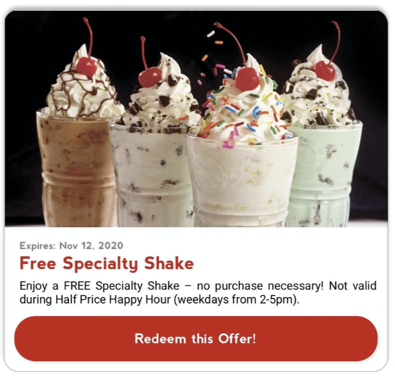 Steak 'n Shake 的 Rewards Club 介绍:免费 Shake,打折消费,多种优惠...