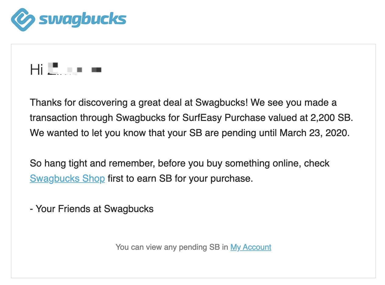 Swagbucks/MyPoints 倒赚:试用 SurfEasy VPN 倒赚【1/6 更新:MyPoints 上现在倒赚 (已过期)】