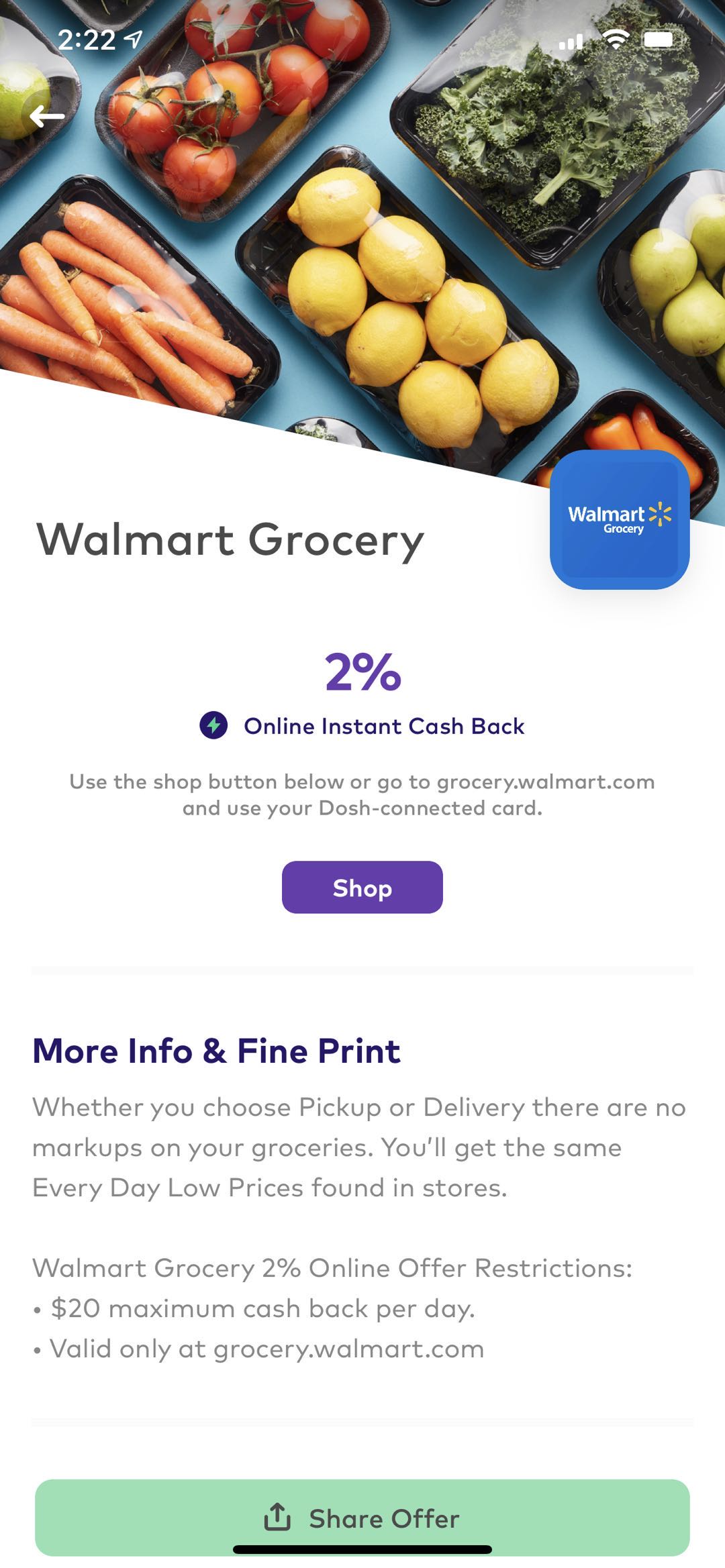 Walmart Grocery 使用方法及 Pickup 攻略，网上买菜的正确方式【首单赠送  off】