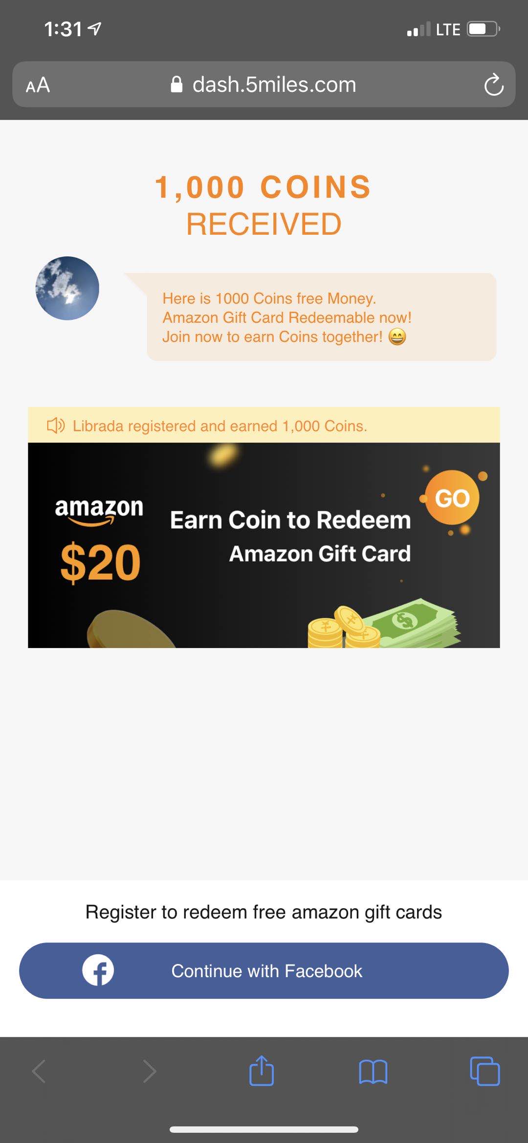 教程 - 如何用 5miles App 薅羊毛【注册奖励 1000 积分】