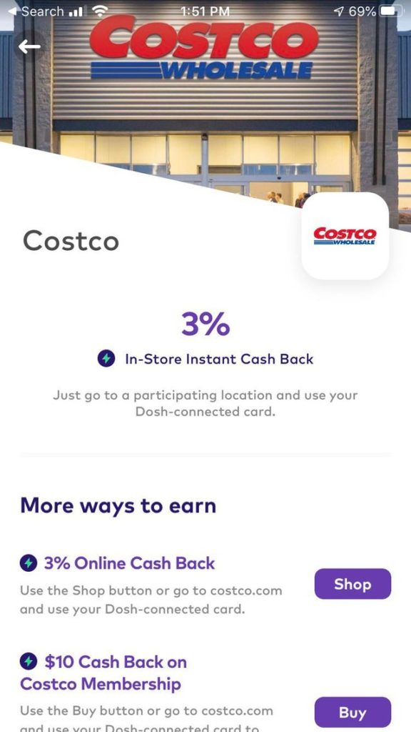 Costco 加入 Dosh 了！消费 3% 返现 + 注册 Costco 新会员返 