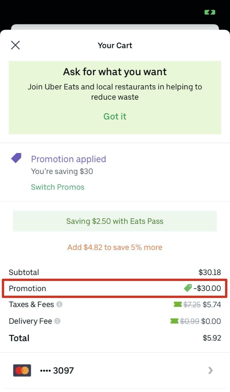 如何用 UberEats 获得  攻略【免费外卖，可多次，6 月 30 到期】
