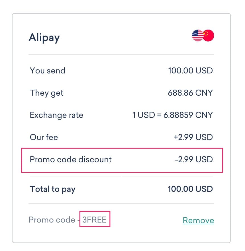 WorldRemit - 美元汇款到国内工具，支付宝极速到账【07/22 限时优惠：前三次汇款免手续费】