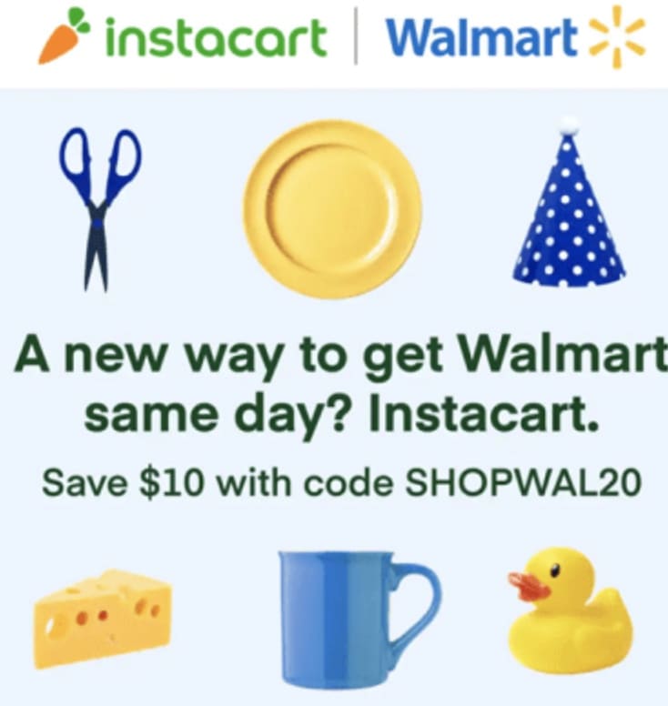 Instacart + Walmart 优惠更新：满  减  - HOLIDAY2020，满  减  - ENDOFYEAR15】