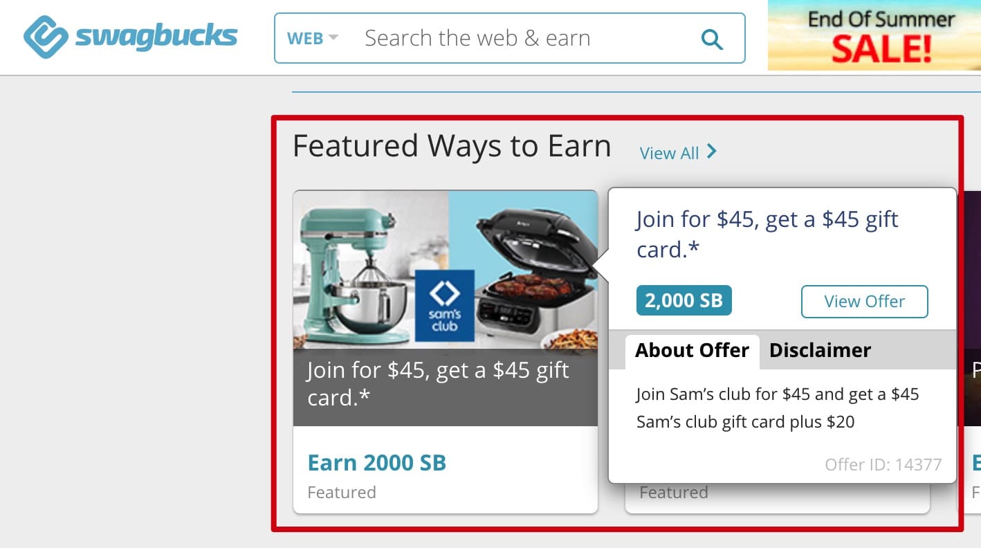 Swagbucks 最新倒赚:免费 Sam's Club 会员 + 倒赚 ,超简单操作【10 月 11 日截止】