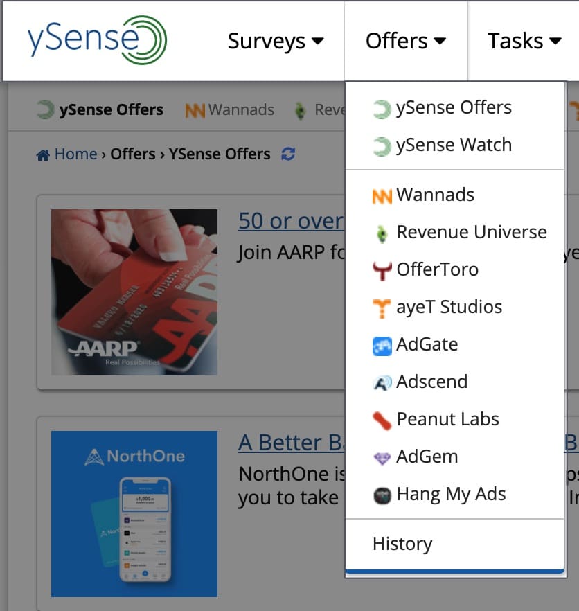 ySense 介绍和使用攻略，轻松赚美金薅羊毛【与 Swagbucks 同属一家公司】