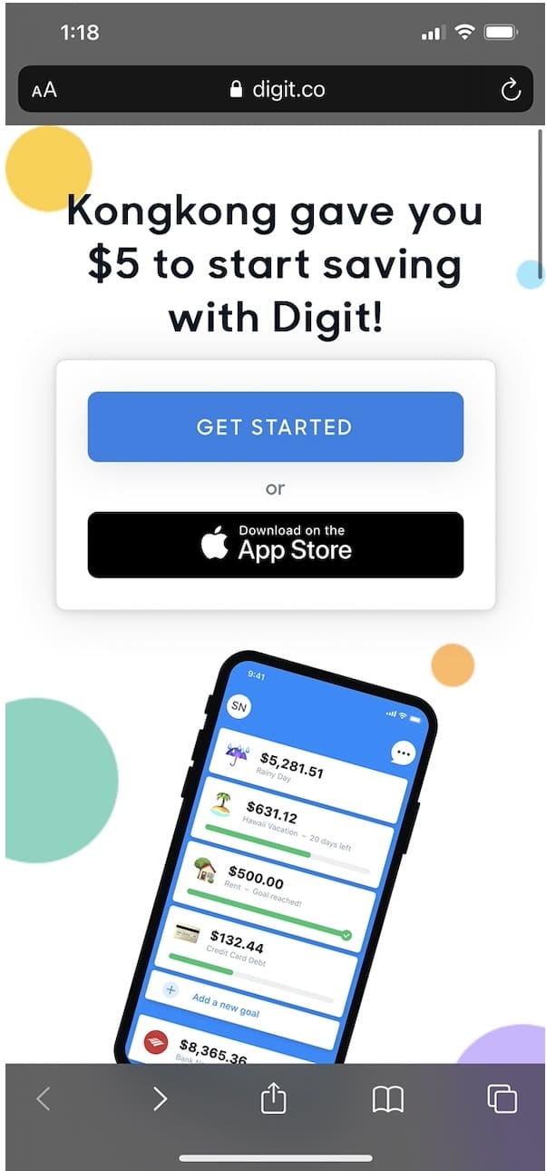 Digit 评测与介绍：智能算法帮你自动存钱，等价利率 0.5%【注册奖励 】