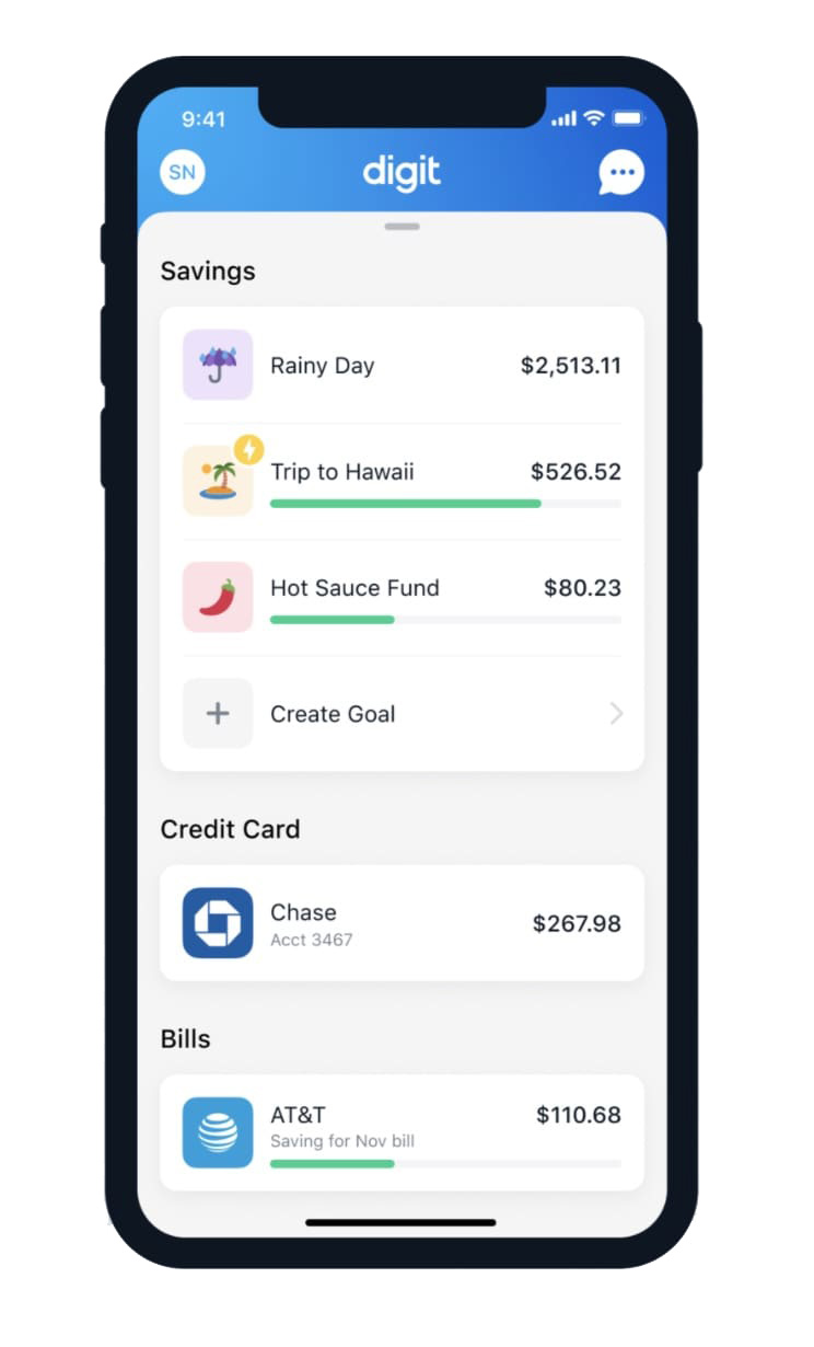 Digit 评测与介绍：智能算法帮你自动存钱，等价利率 0.5%【注册奖励 】