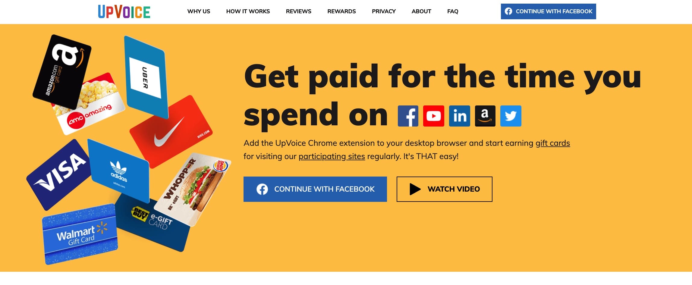 躺赚神器：UpVoice 浏览器插件，装好自动赚积分，每年  被动收入，注册奖励 【05/07 更新：重新支持 Chrome，可以成功提现！】