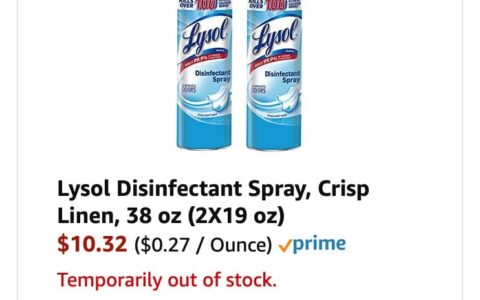 奇技淫巧！如何成功下单 Amazon 缺货无货的商品【例如 Lysol 消毒喷毒, Clorox/Lysol 湿巾等等】