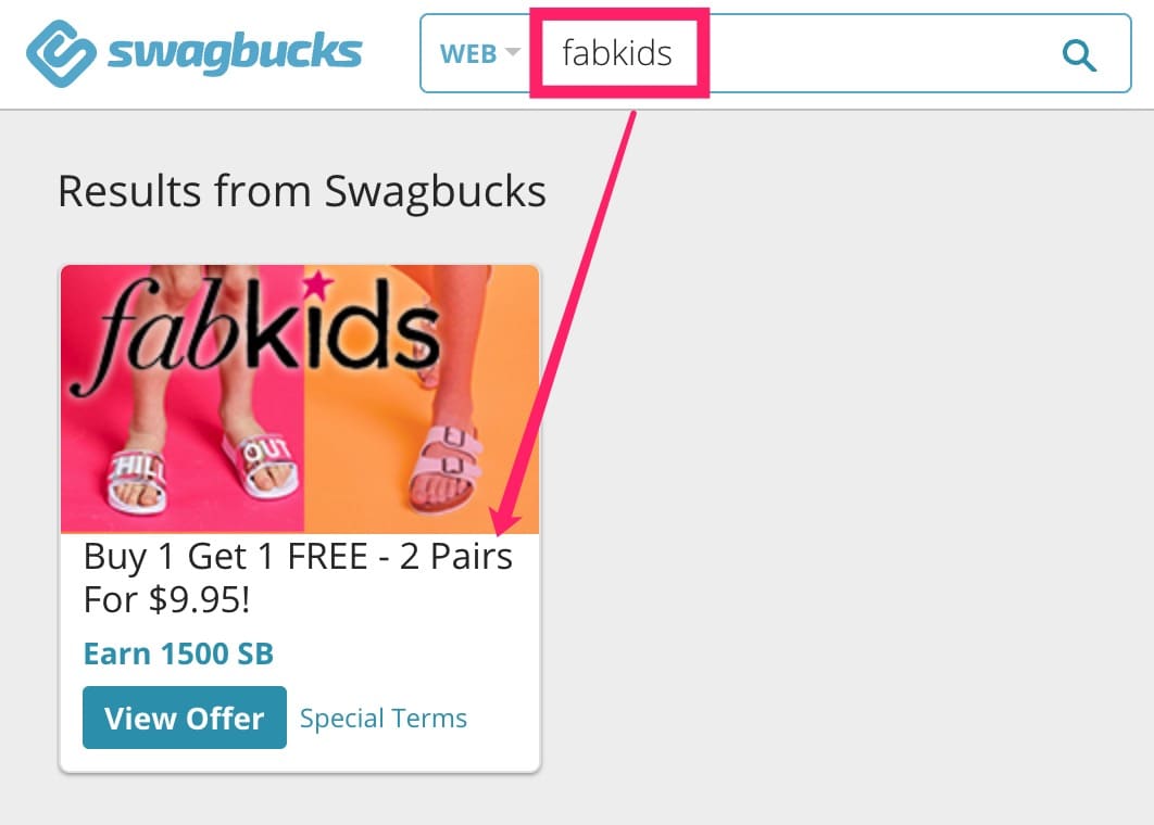 Swagbucks 最新倒赚：免费 2 双 FabKids 童鞋 + 倒赚 【12/20 更新：又可用了】