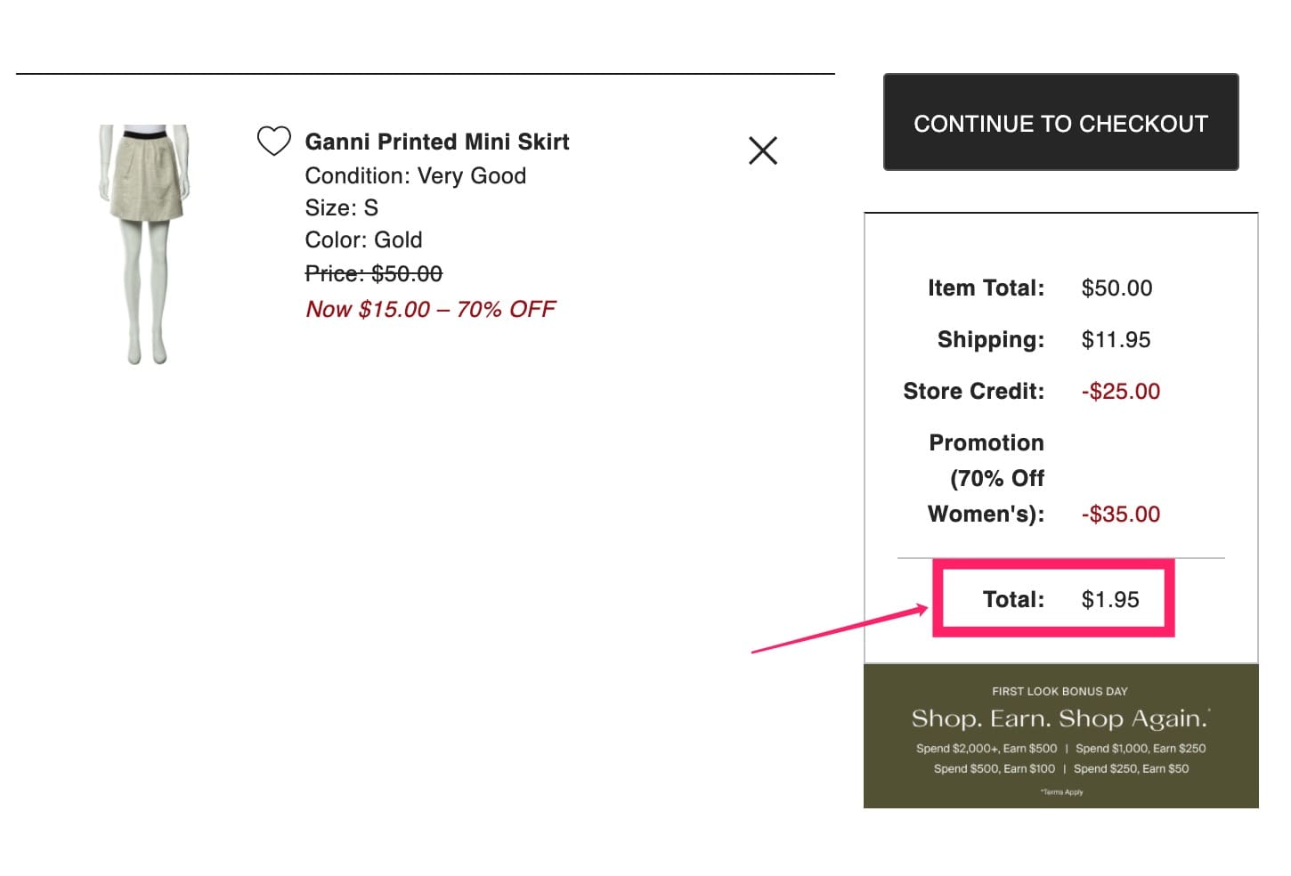 TheRealReal 送 ，可直接用于结账，很多商品相当于免费