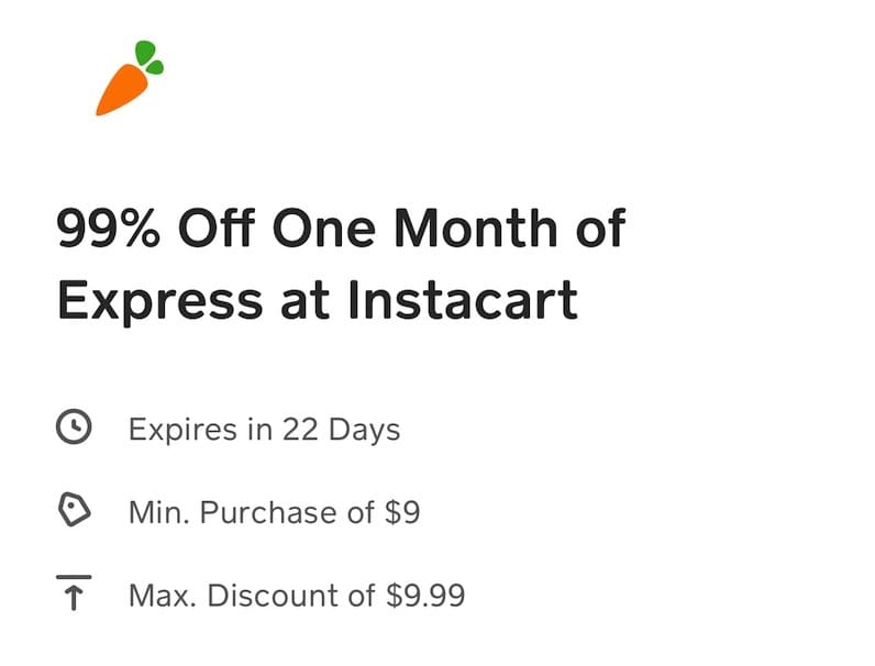 Cash App 最新优惠：Instacart 会员 99% off，只需 <img decoding=
