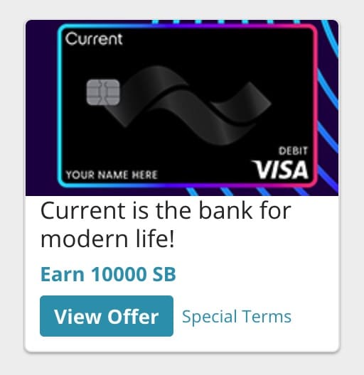 Current checking 账户开户奖励【05/13 更新:奖励变为 0】