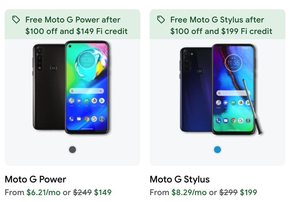 Google Fi 活动：高价回收旧 iPhone，免费 Moto G 系列手机