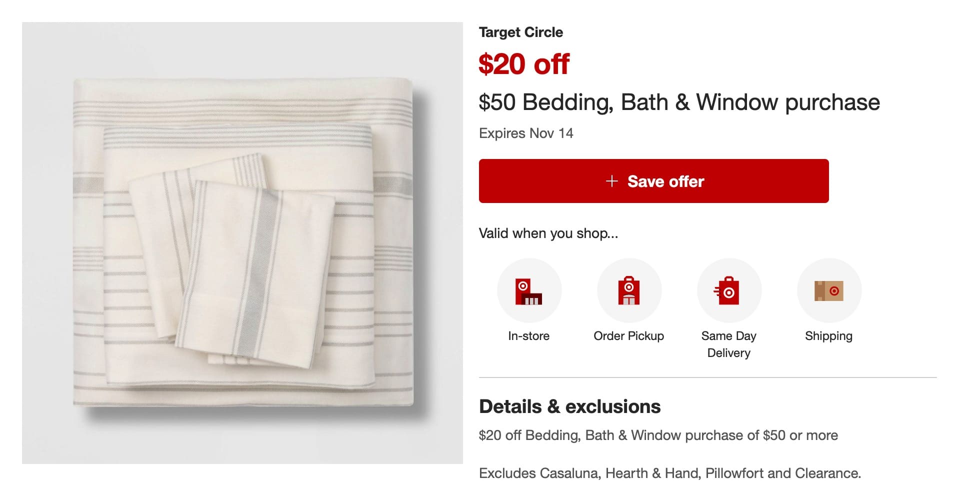 【撸双份返现攻略】Rakuten  返现 + Target 满  减  = 免费  的床上及洗浴用品