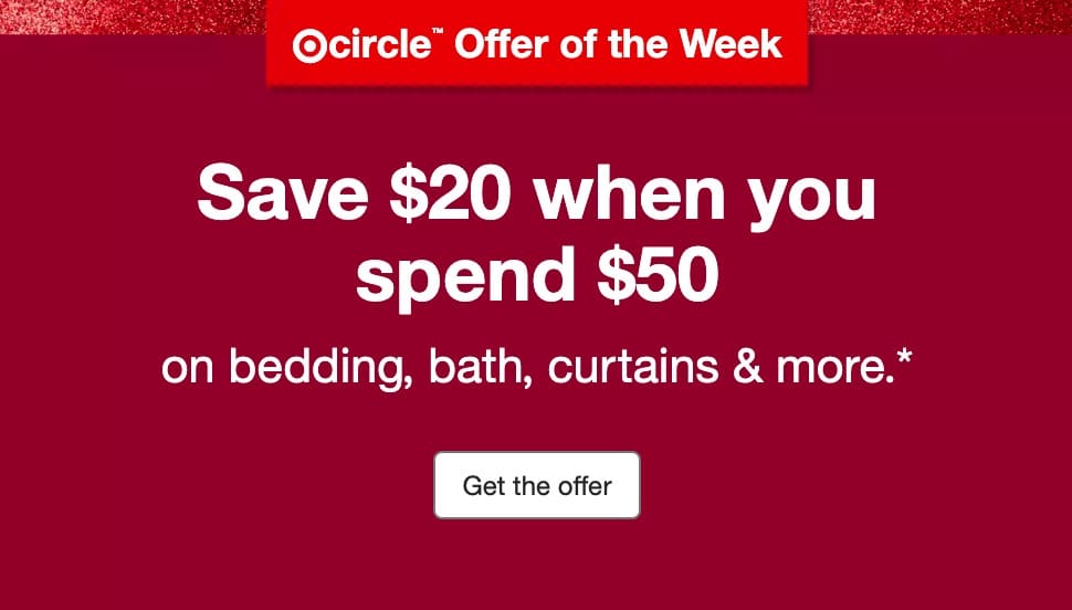 【撸双份返现攻略】Rakuten $40 返现 + Target 满 $50 减 $20 = 免费 $60 的床上及洗浴用品