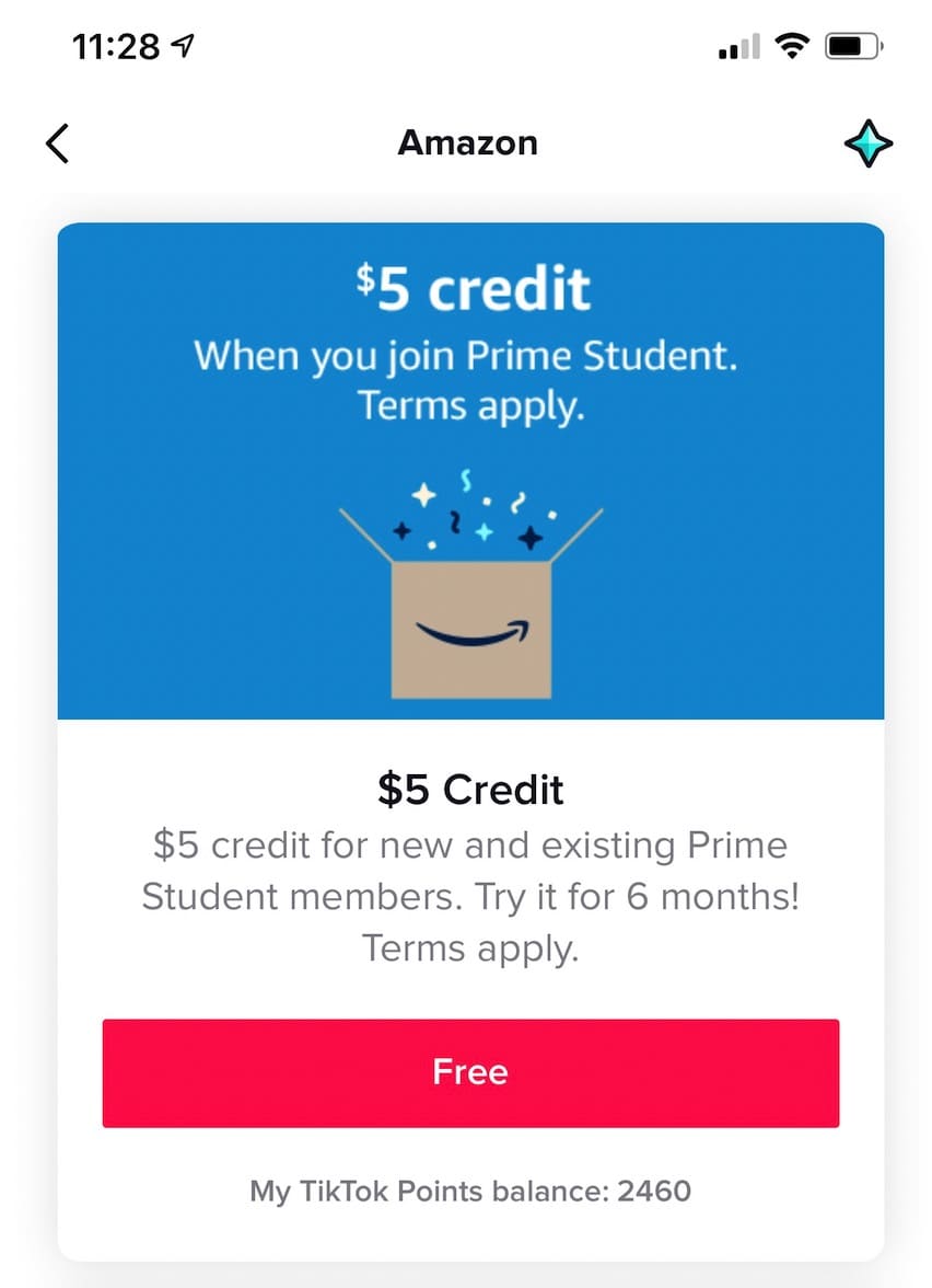 TikTok（美国抖音）无成本免费获得  礼品卡攻略