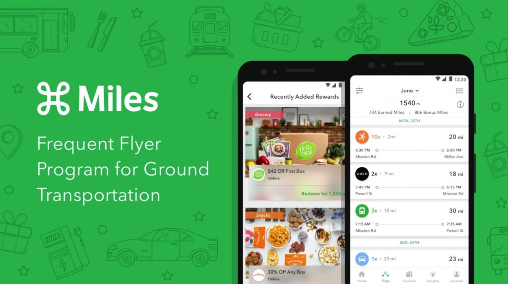 日常交通出行赚积分：Miles App 介绍【04/29 更新：史高，邀请 5 位好友得 $250 Amazon 礼卡 + 150k miles】