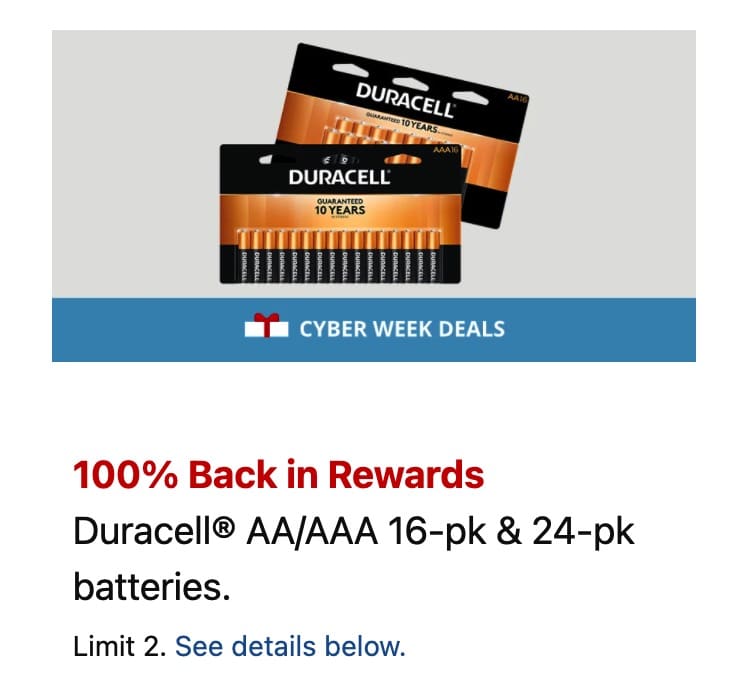 【撸双份返现攻略】Rakuten  返现 + OfficeDepot 100% 返现 + 免费电池【12/05 截止】