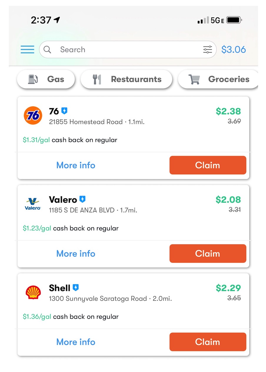 加油赚返现的手机应用 Upside 介绍【注册奖励 <img loading=