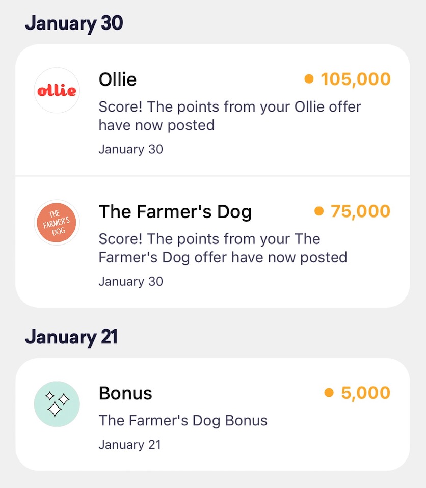 Drop 倒赚：买 Ollie 和 Farmer's Dog 狗粮倒赚 0【02/01 更新：已到账】