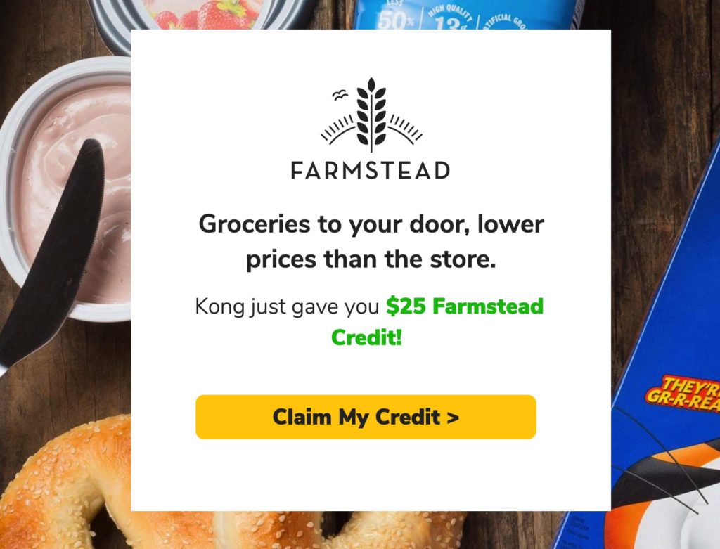 超大羊毛：生鲜配送服务 Farmstead：首单满  减 /满  减 ，第二单减 ，免费有机牛奶，每个月减 【08/09 更新】