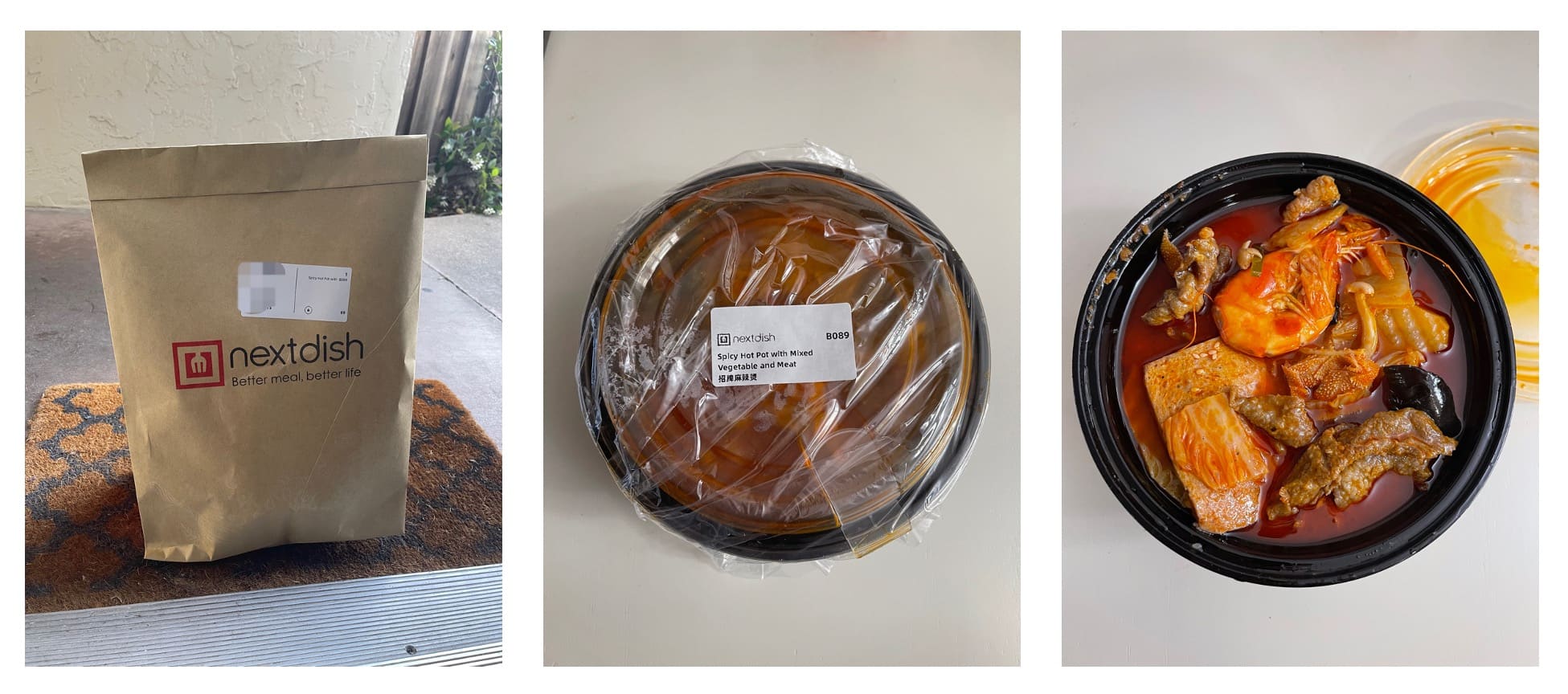 湾区美食配送服务 NextDish 介绍【注册即送 ，可立即使用，更新麻辣烫收货图】