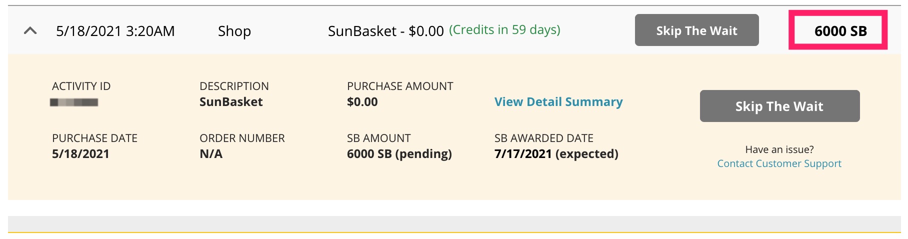 Swagbucks/MyPoints 上 Sun Basket 免费 4 餐饭 + 倒赚 +【07/05 更新：Chase Offer 有  返现】