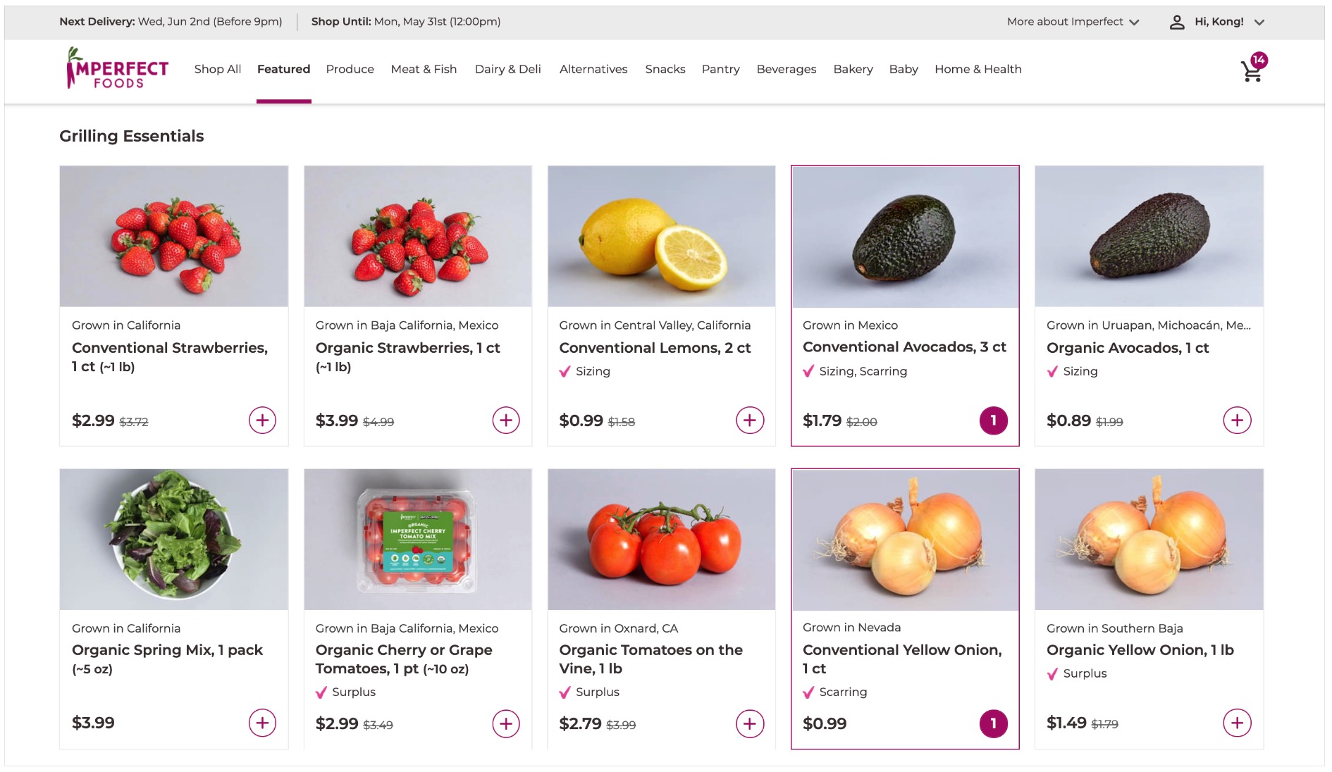 生鲜配送服务 Imperfect Foods 介绍【1/21更新：新用户半价】