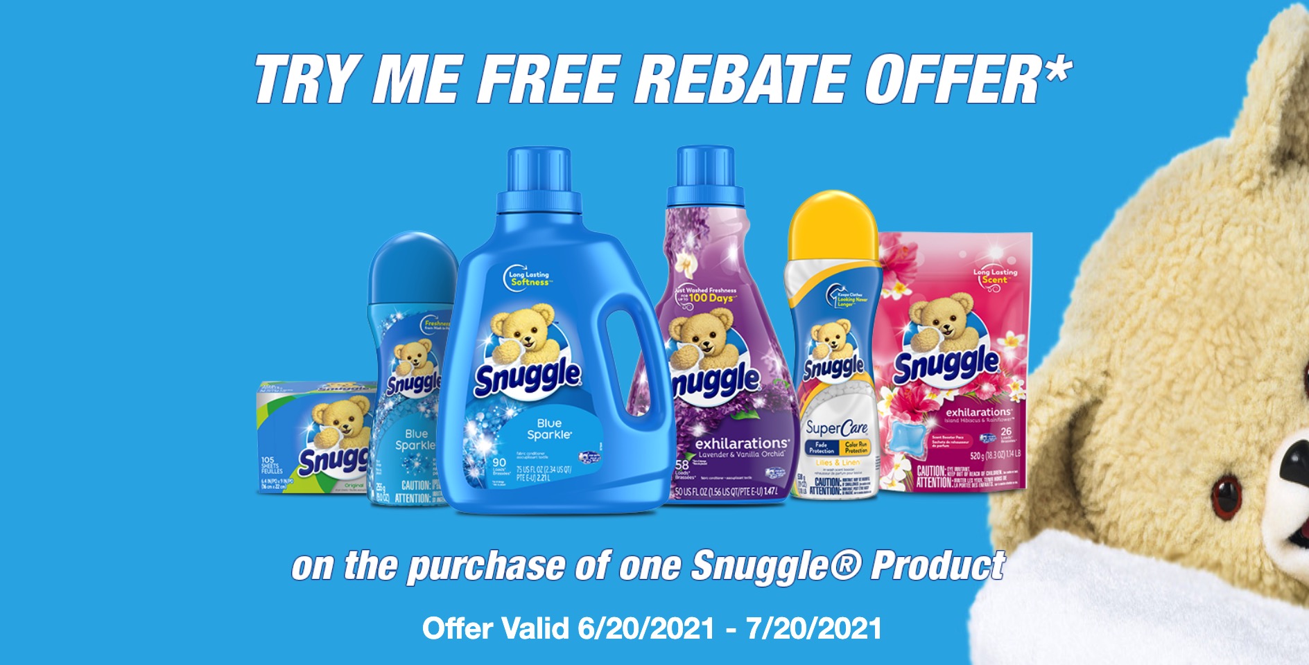 快来领取 Walmart 免费物品：大瓶 Snuggle 柔顺剂 + 一箱 Limitless 气泡水 + 四个免费食品