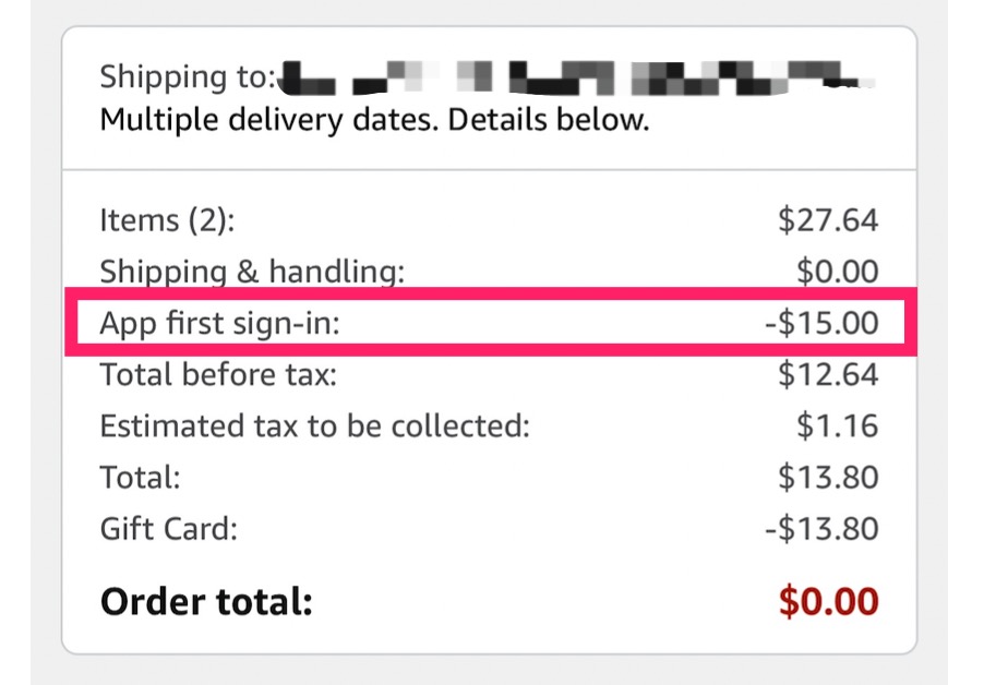Amazon App 领取满  减  优惠券，可用两次，老用户也可用！【05/30 更新：又有了】