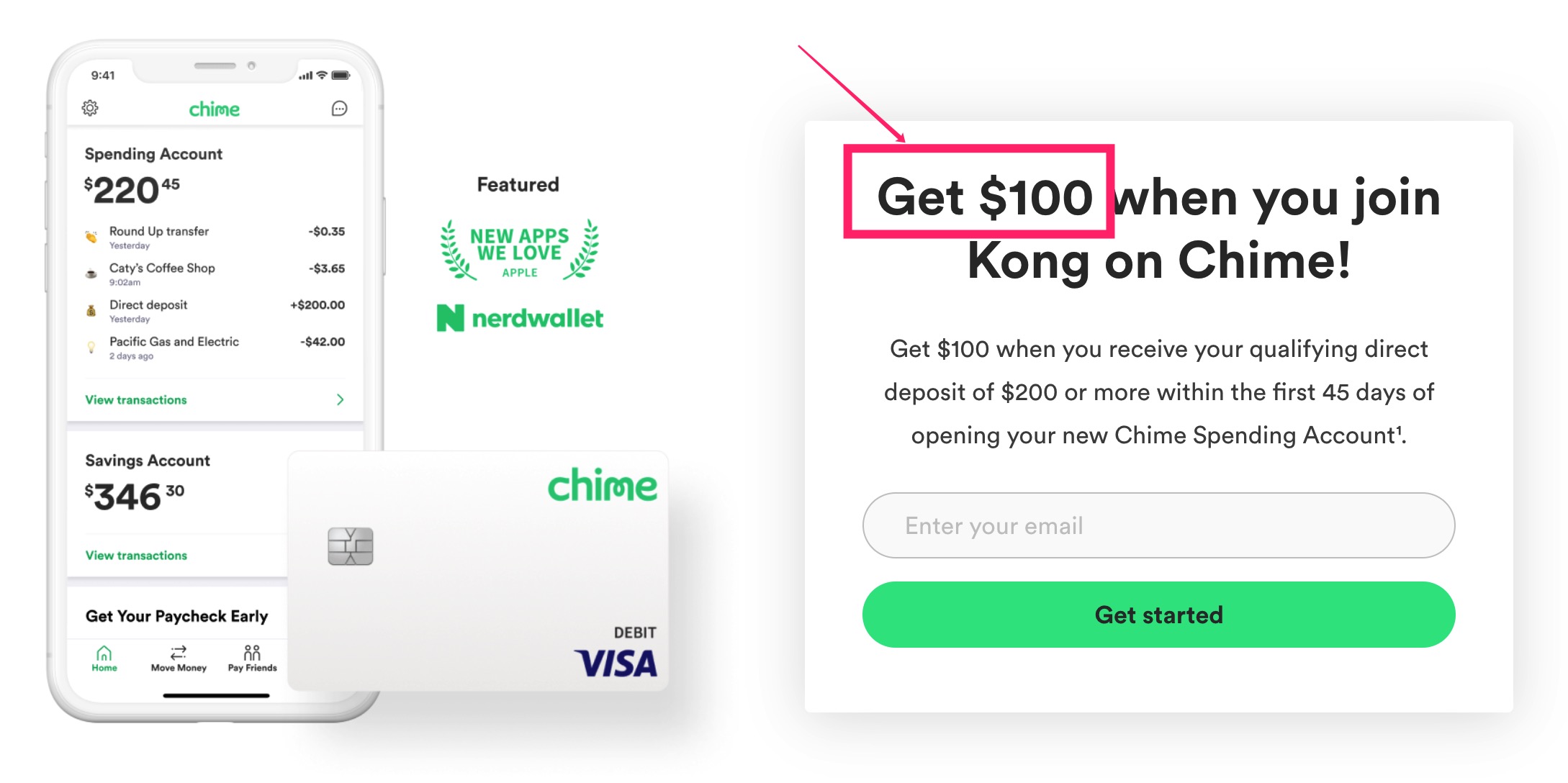Chime 银行卡介绍【开户奖励 0，7/10：奖励更新。欢迎分享 Referral links】