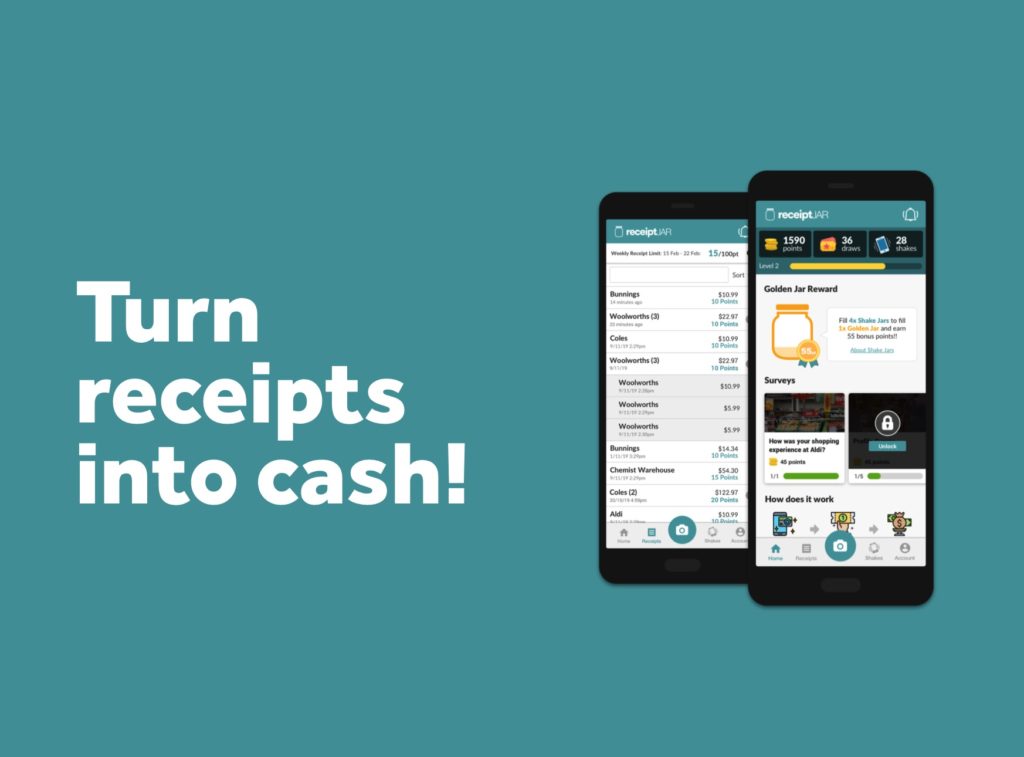 Receipt Jar：购物小票拍照得积分，可兑换礼品卡【注册奖励 200 积分】