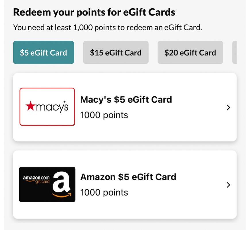 Receipt Jar：购物小票拍照得积分，可兑换礼品卡【注册奖励 200 积分】